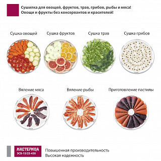 Сушилка для овощей Мастерица ЭСБ-15/25-450